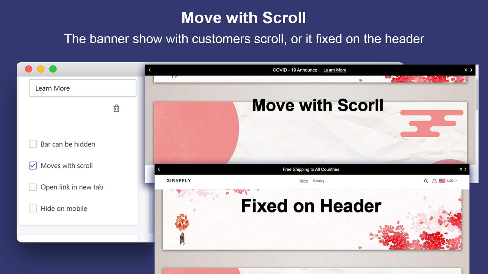 Move with Scroll_Announcement Bar&GDPR Consent