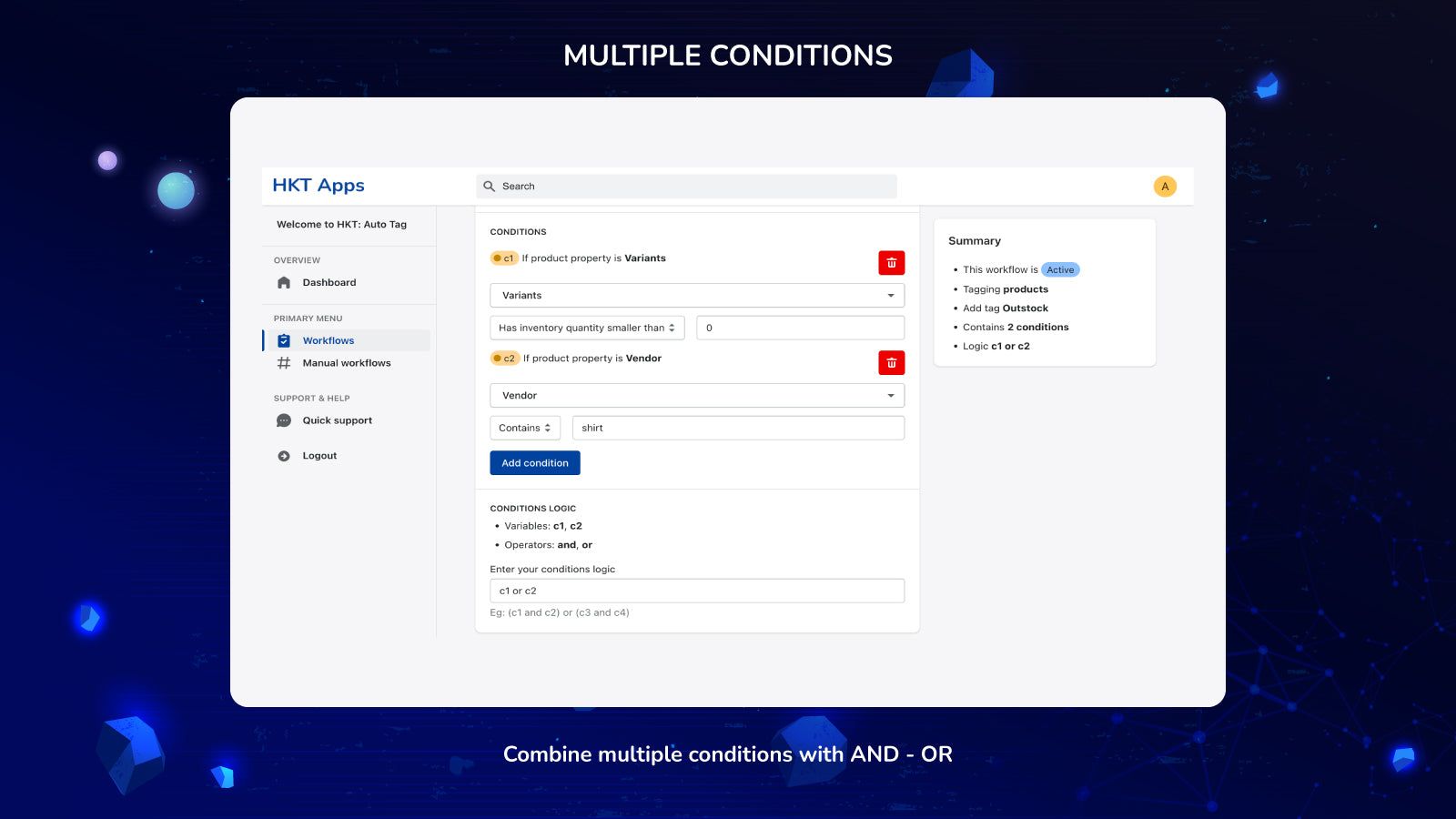 Multiple conditions