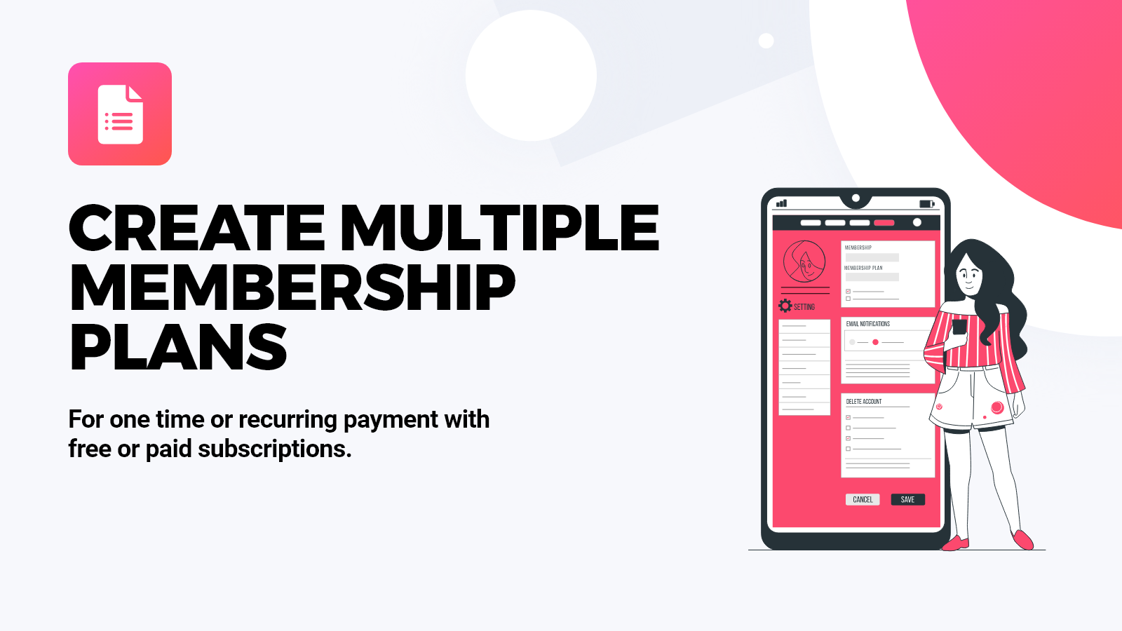 Multiple Membership Levels and Plans