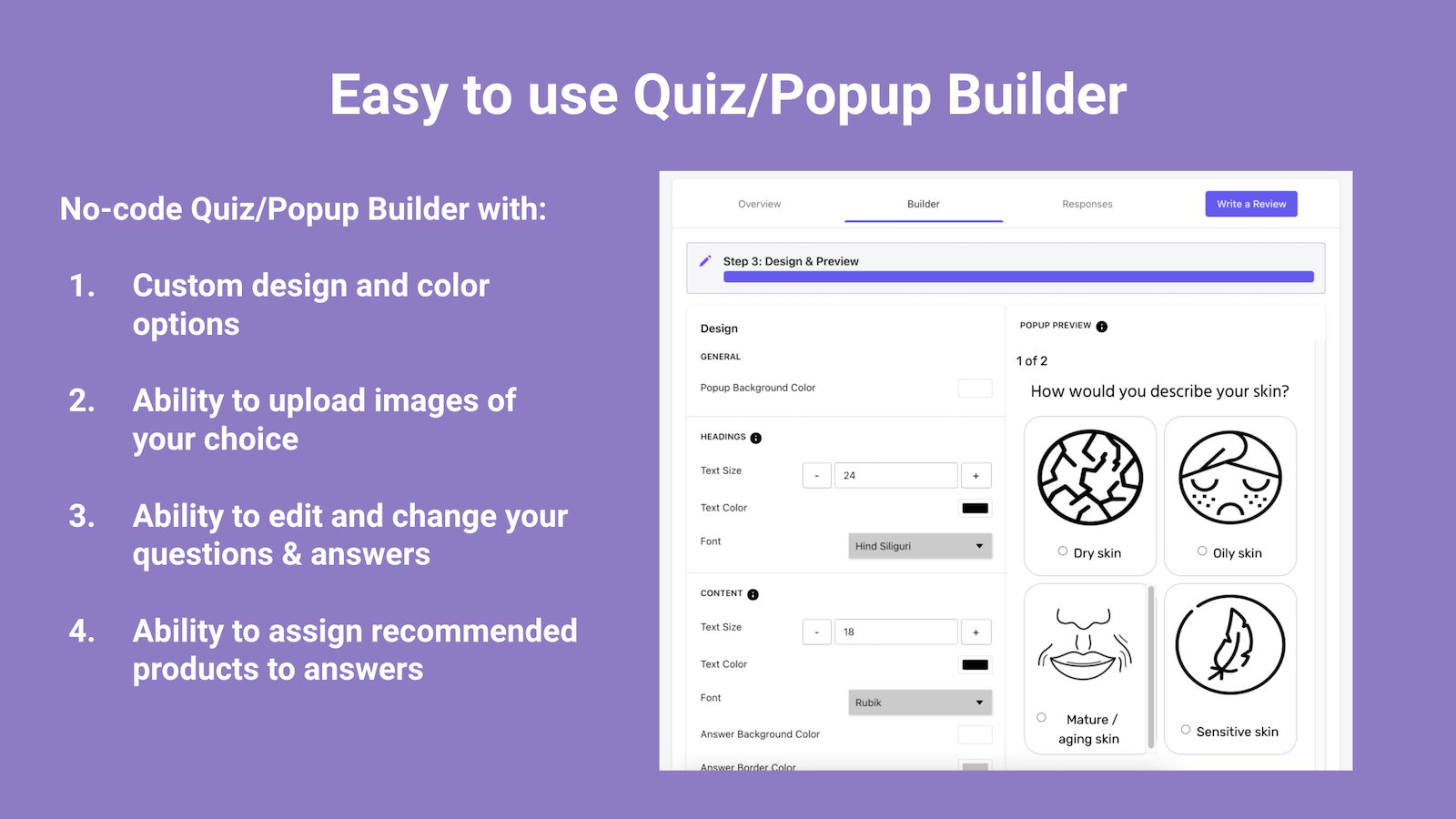 No-code Quiz/Popup Builder