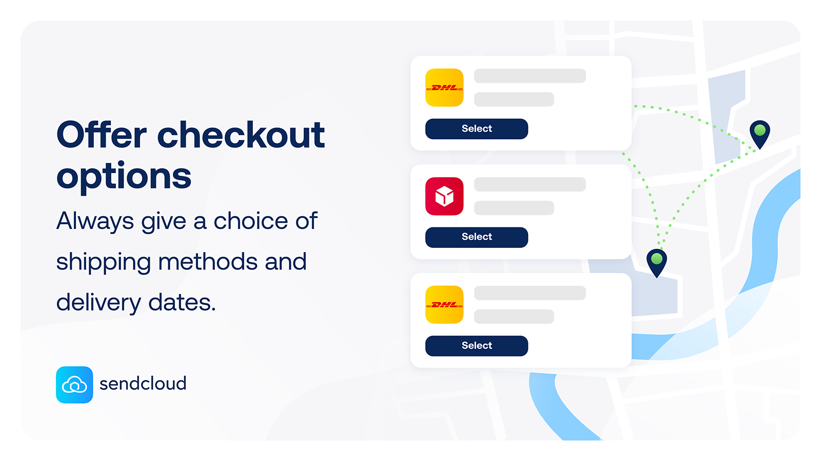Offer checkout options | Sendcloud