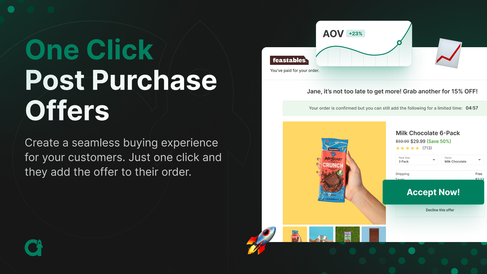 One Click Post Purchase Offers