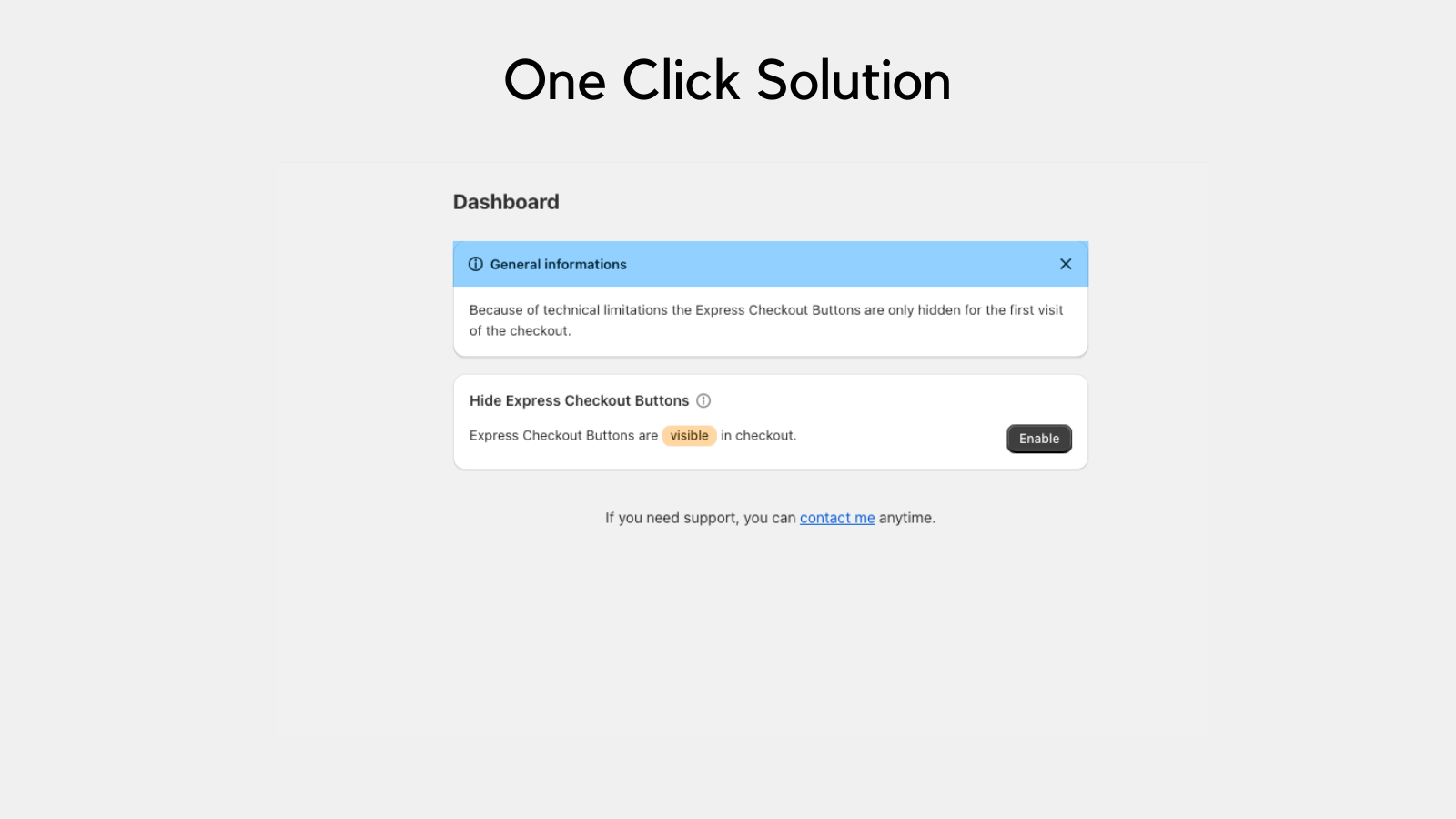 One Click Solution