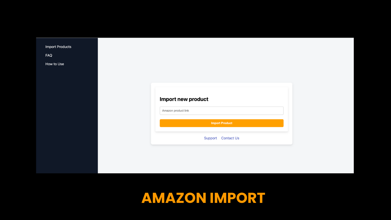 one click to import products