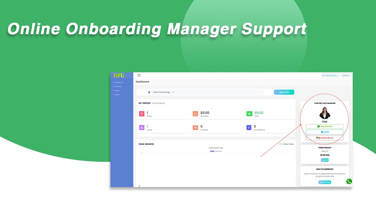 Online Onboarding Manager Support
