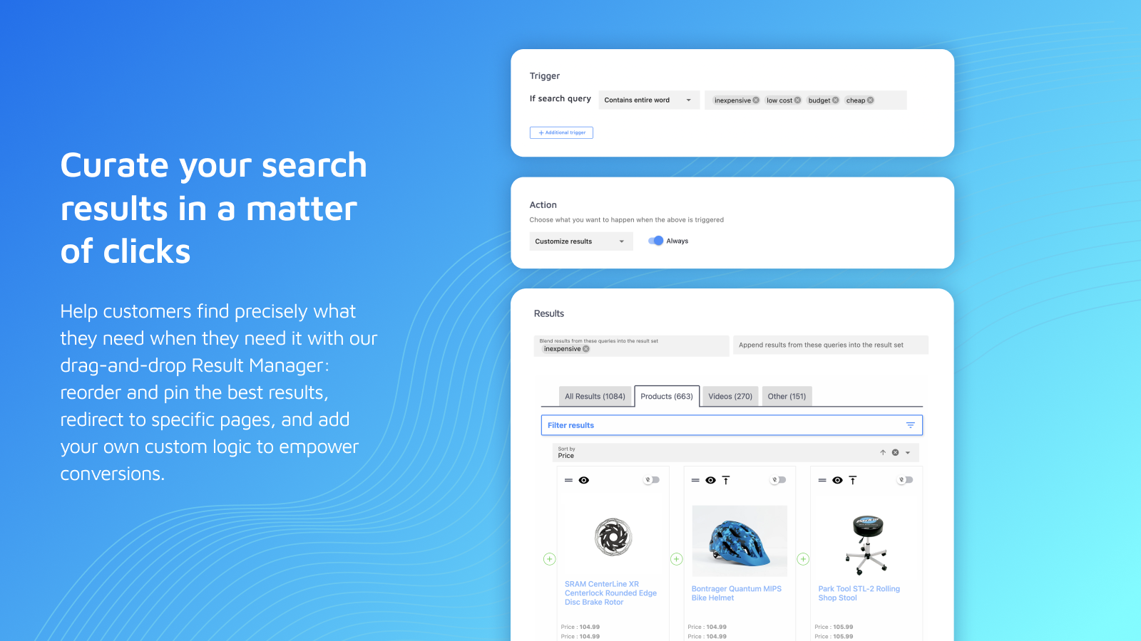 Optimize and promote search results to boost conversion and AOV