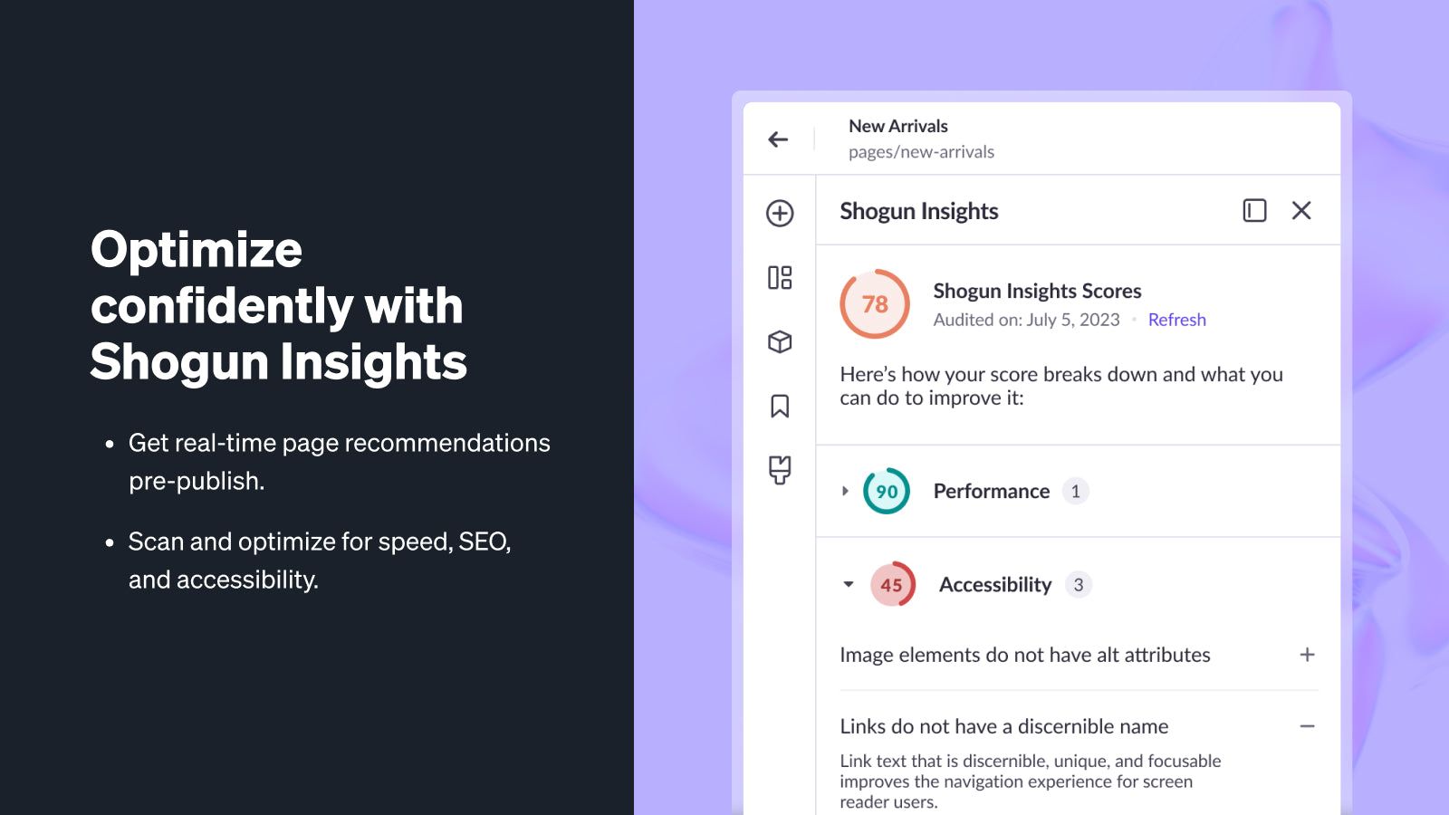 Optimize confidently with Shogun Insights