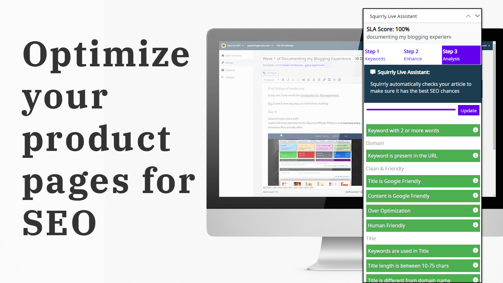 Optimize your product pages for SEO