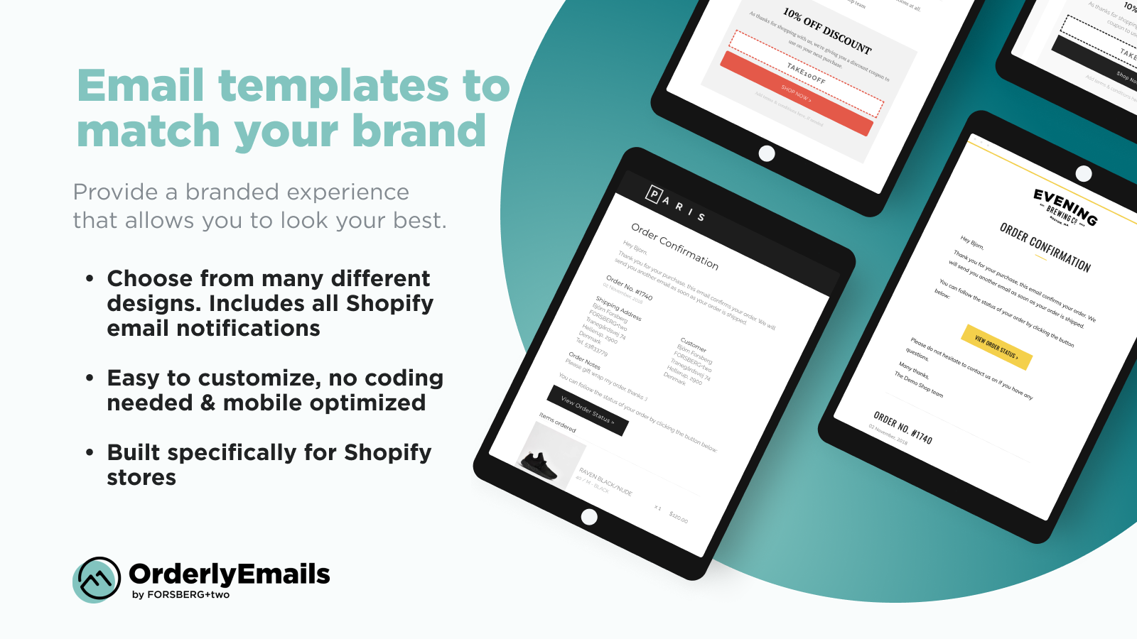 OrderlyEmails: Email templates to match your brand