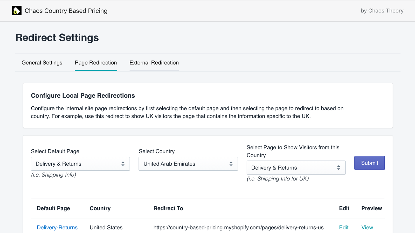 page-redirect-settings-country-based-pricing