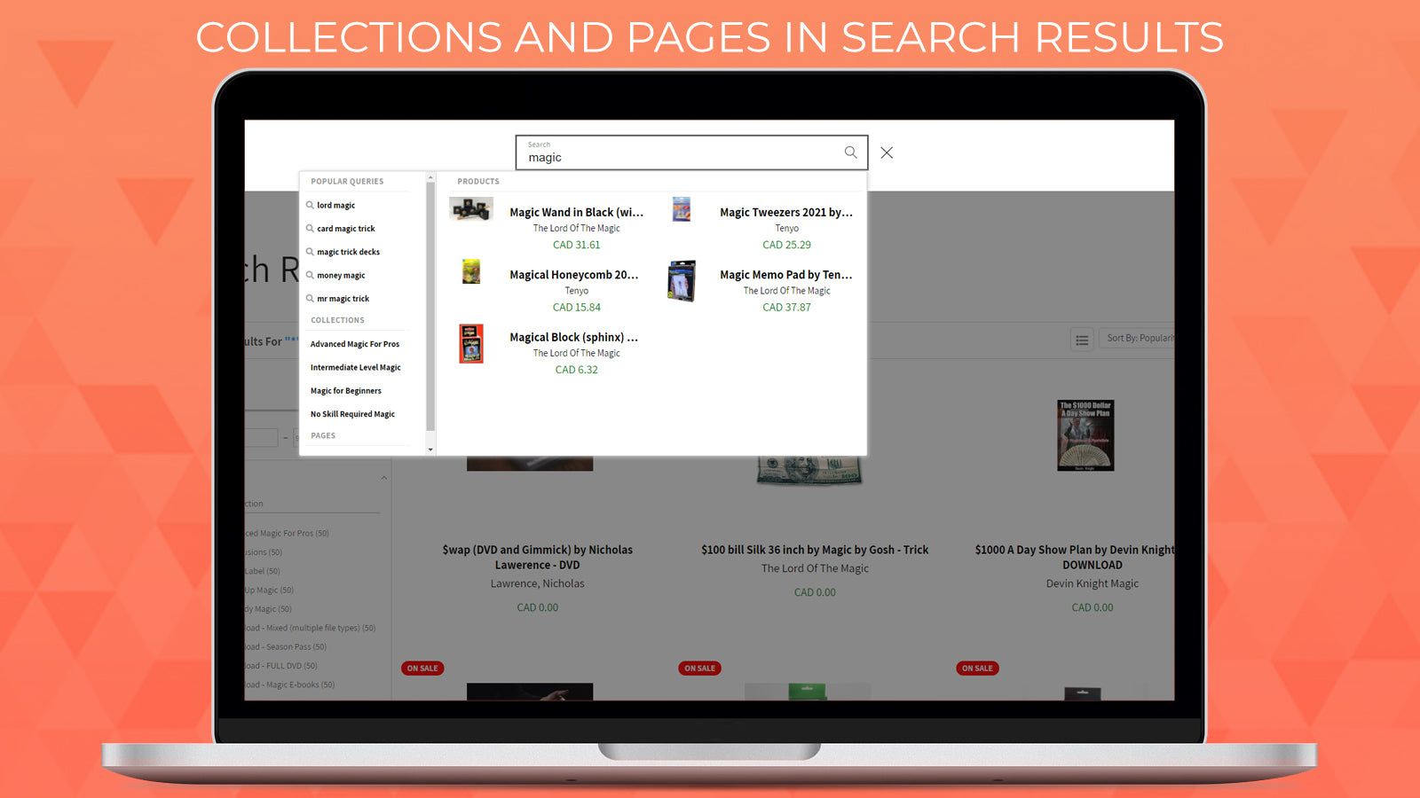 pages and collections search on lotm