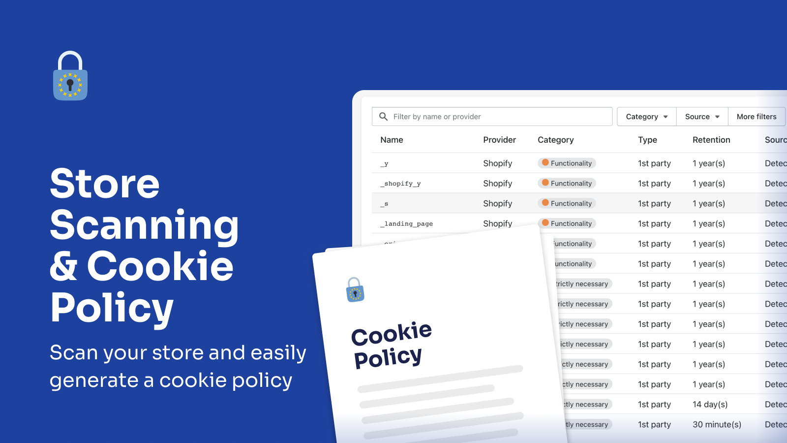 Pandectes GDPR Compliance -  Store Scanning & Cookie Policy