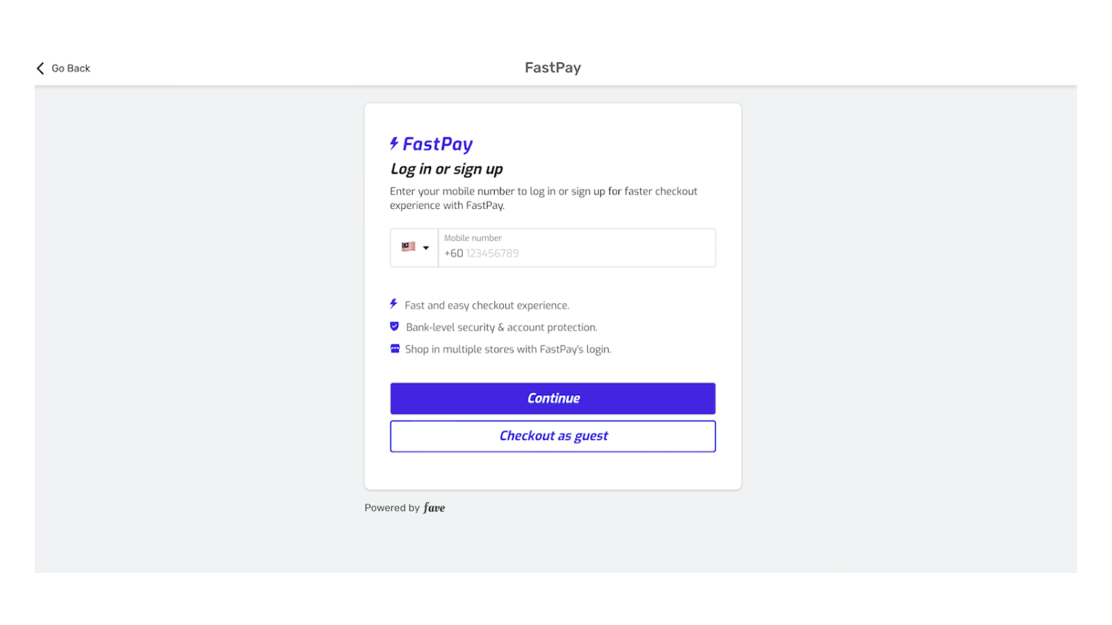 Payment gateway view