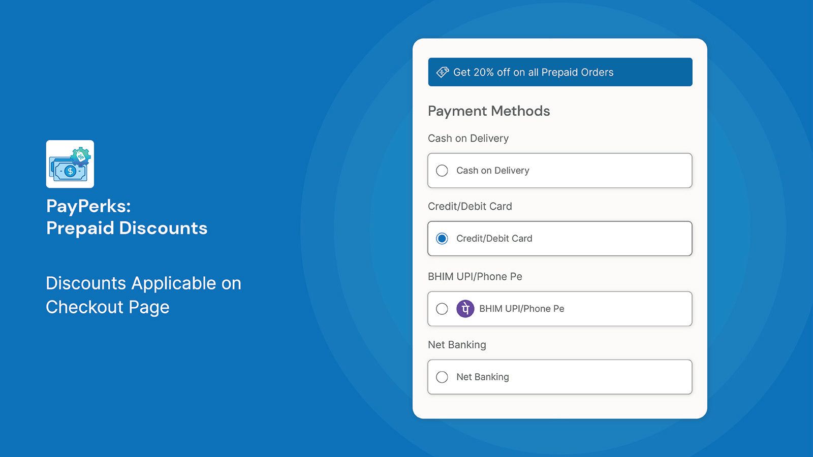 Payment Method Selection
