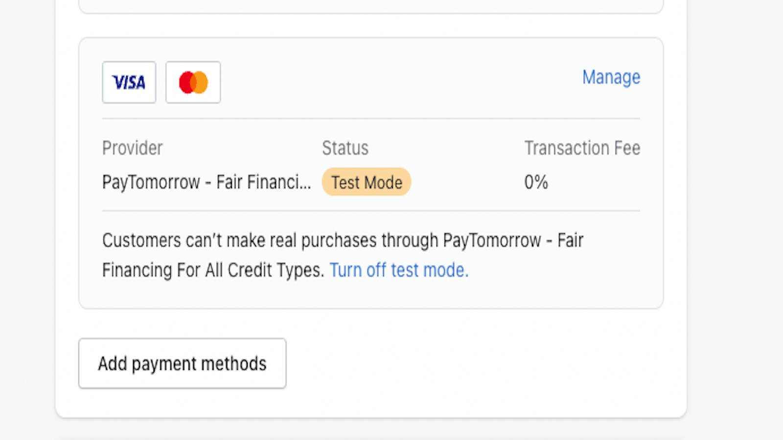Paytomorrow payment method