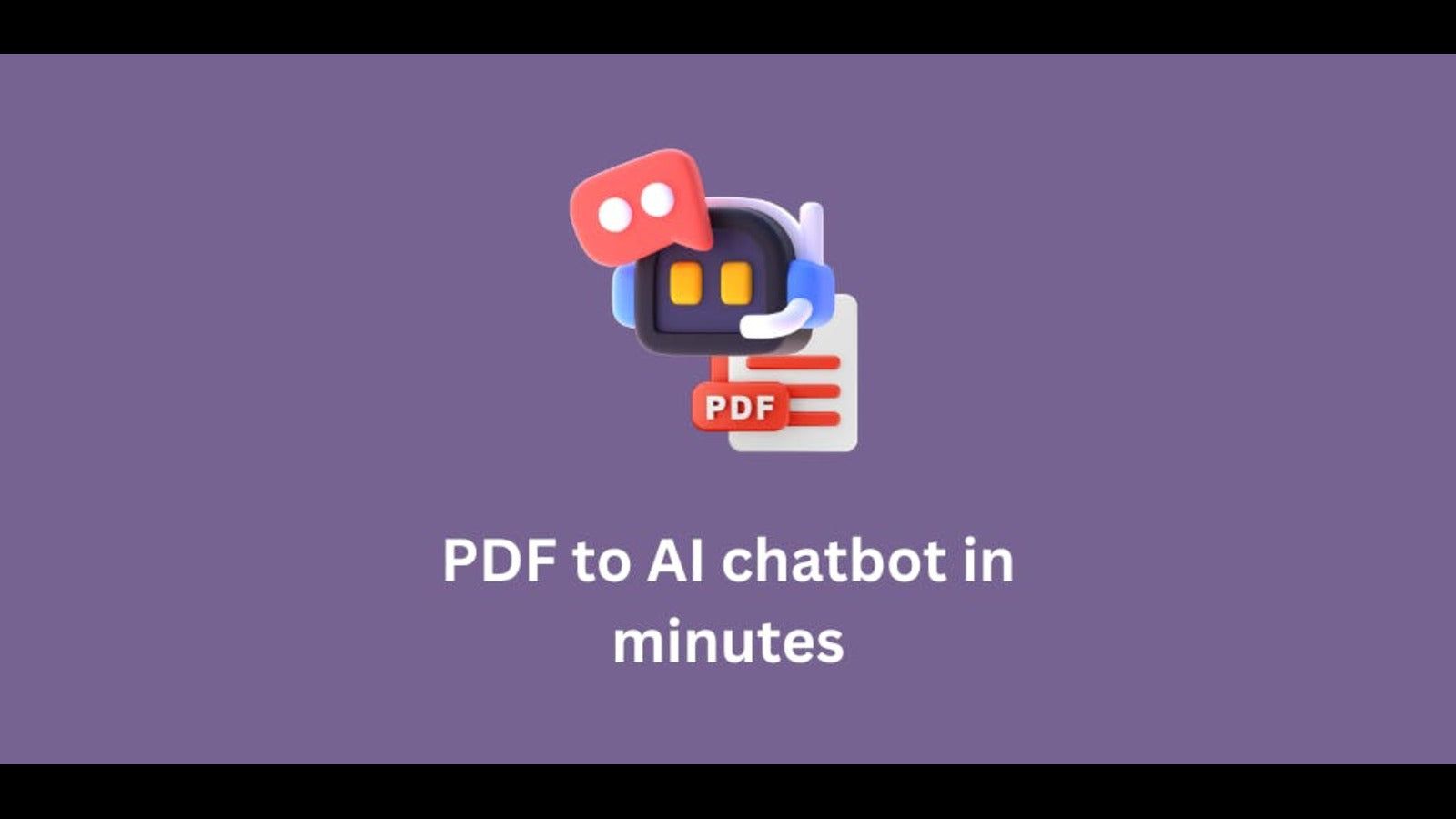 PDF to chatbot
