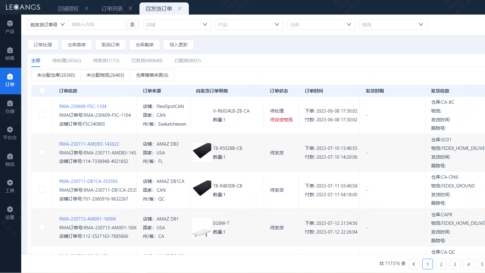 Perform delivery operations like spliting and warehouse changing