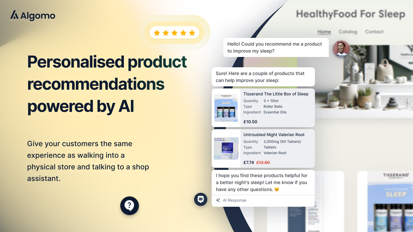 Personalised Product Recommendations powered by AI
