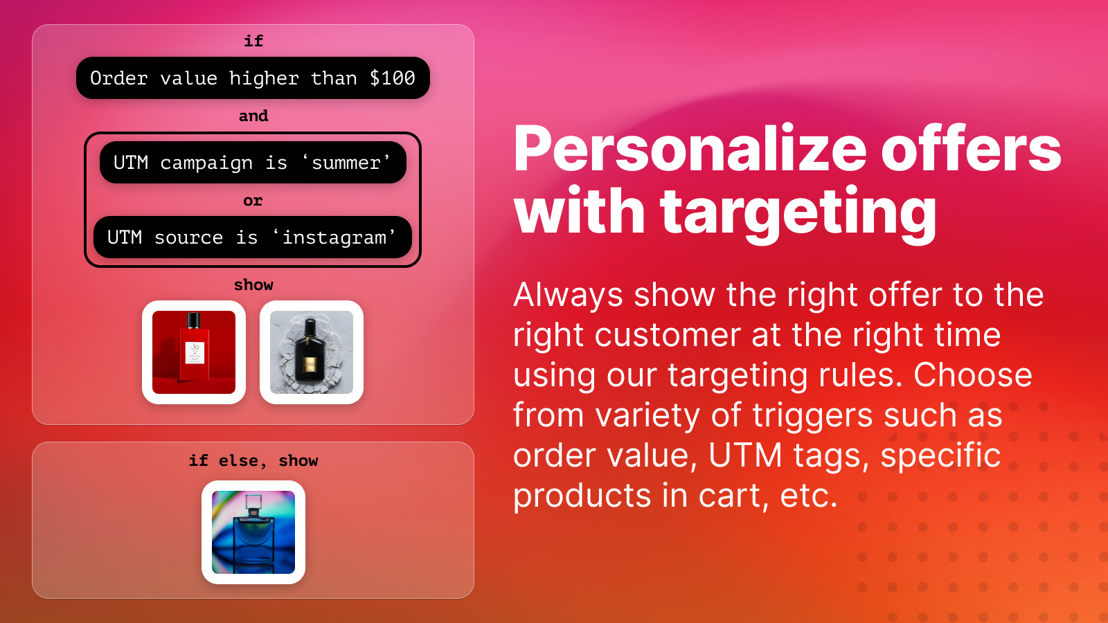 Personalize with targeting
