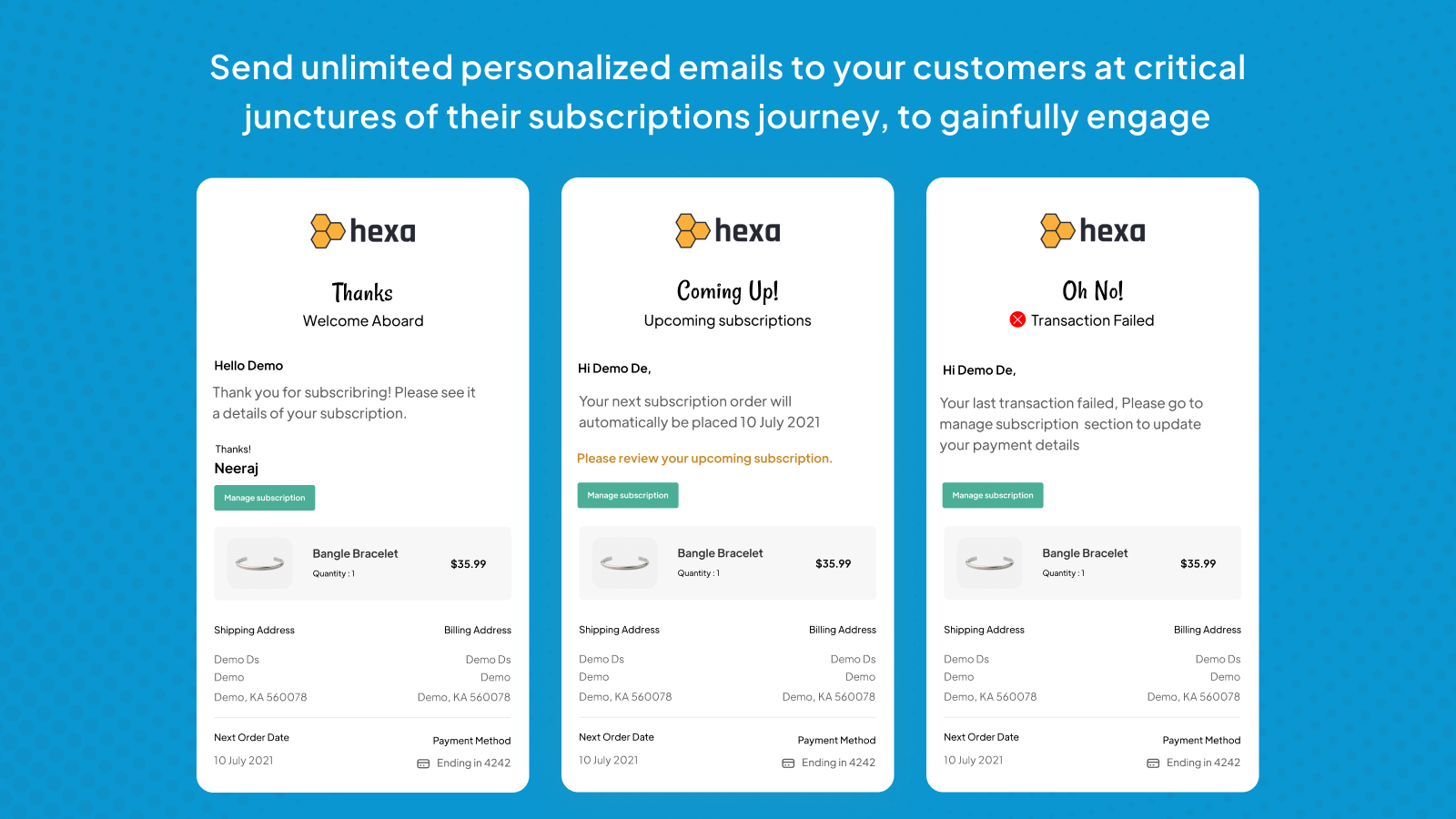 Personalized customer emails to smartly engage