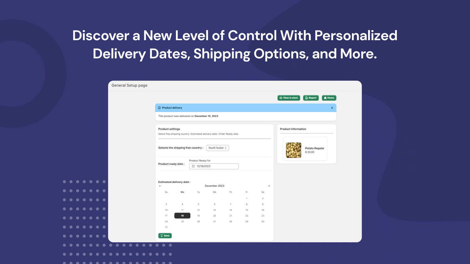  Personalized Delivery Dates Shipping Options, and More