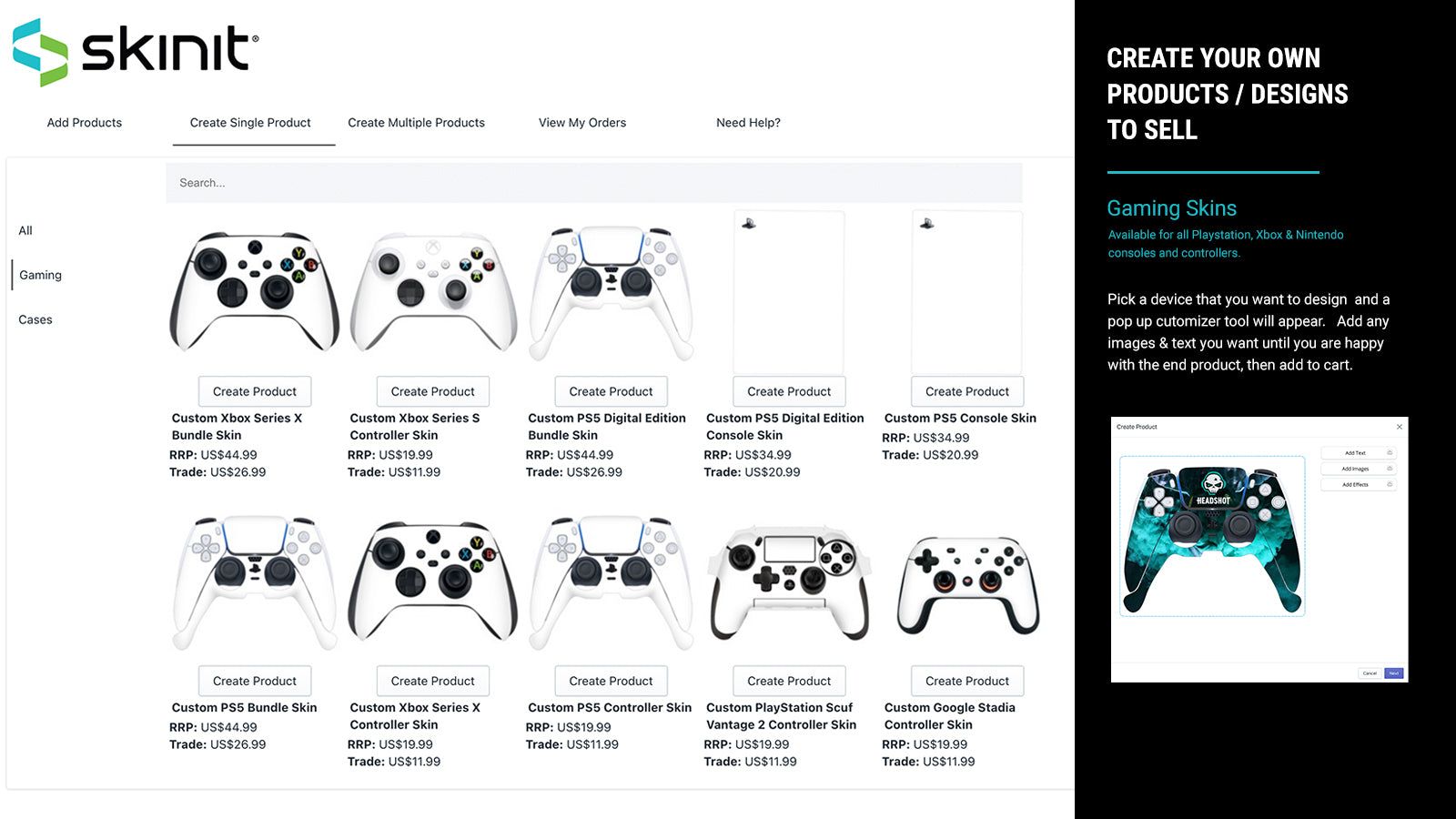 Pick and Customize your Gaming model