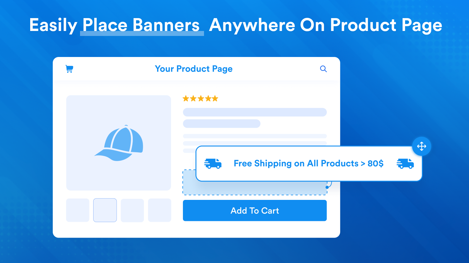 Place banners anywhere