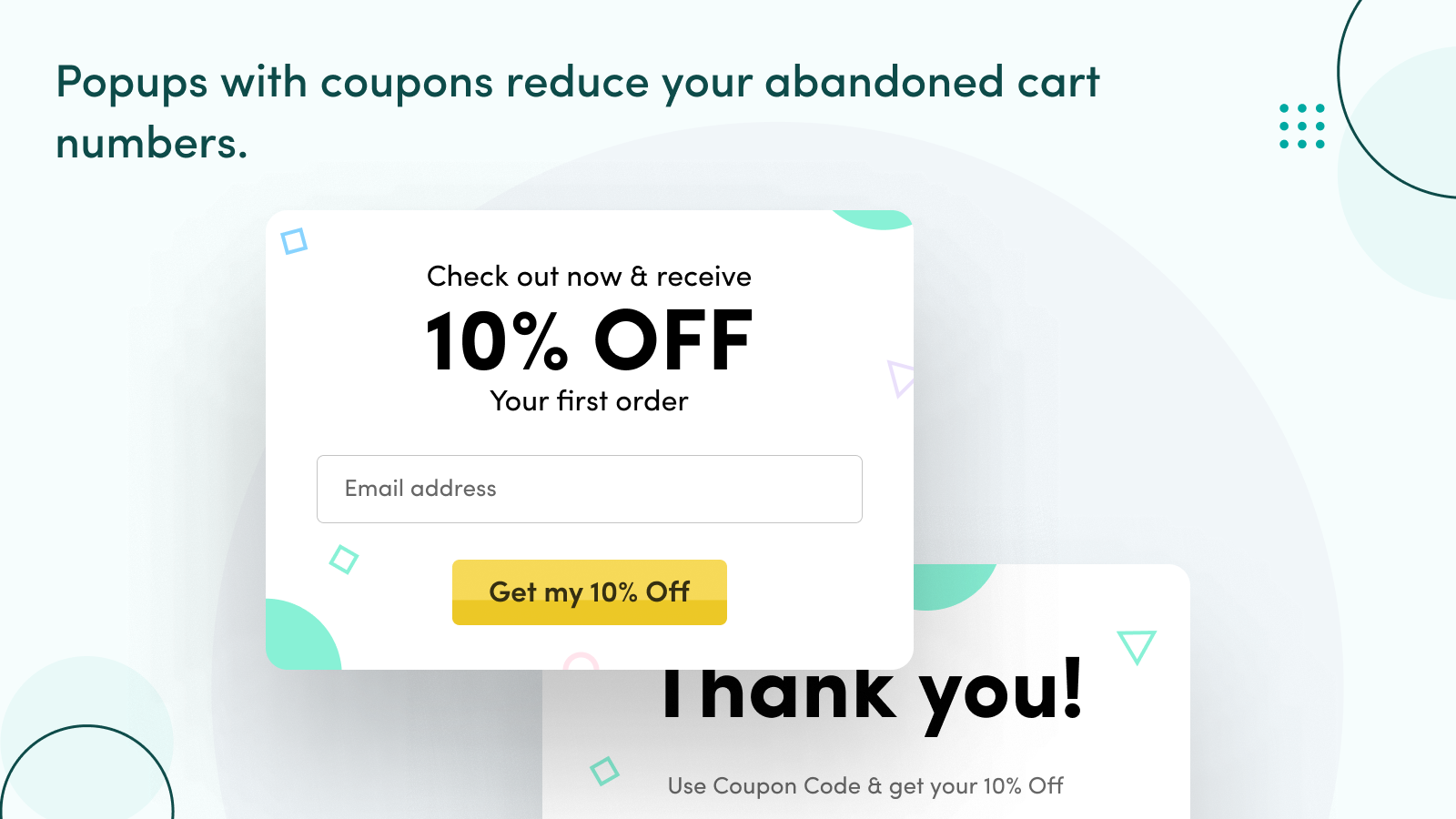 Popups w/ Coupons reduce your ACR.