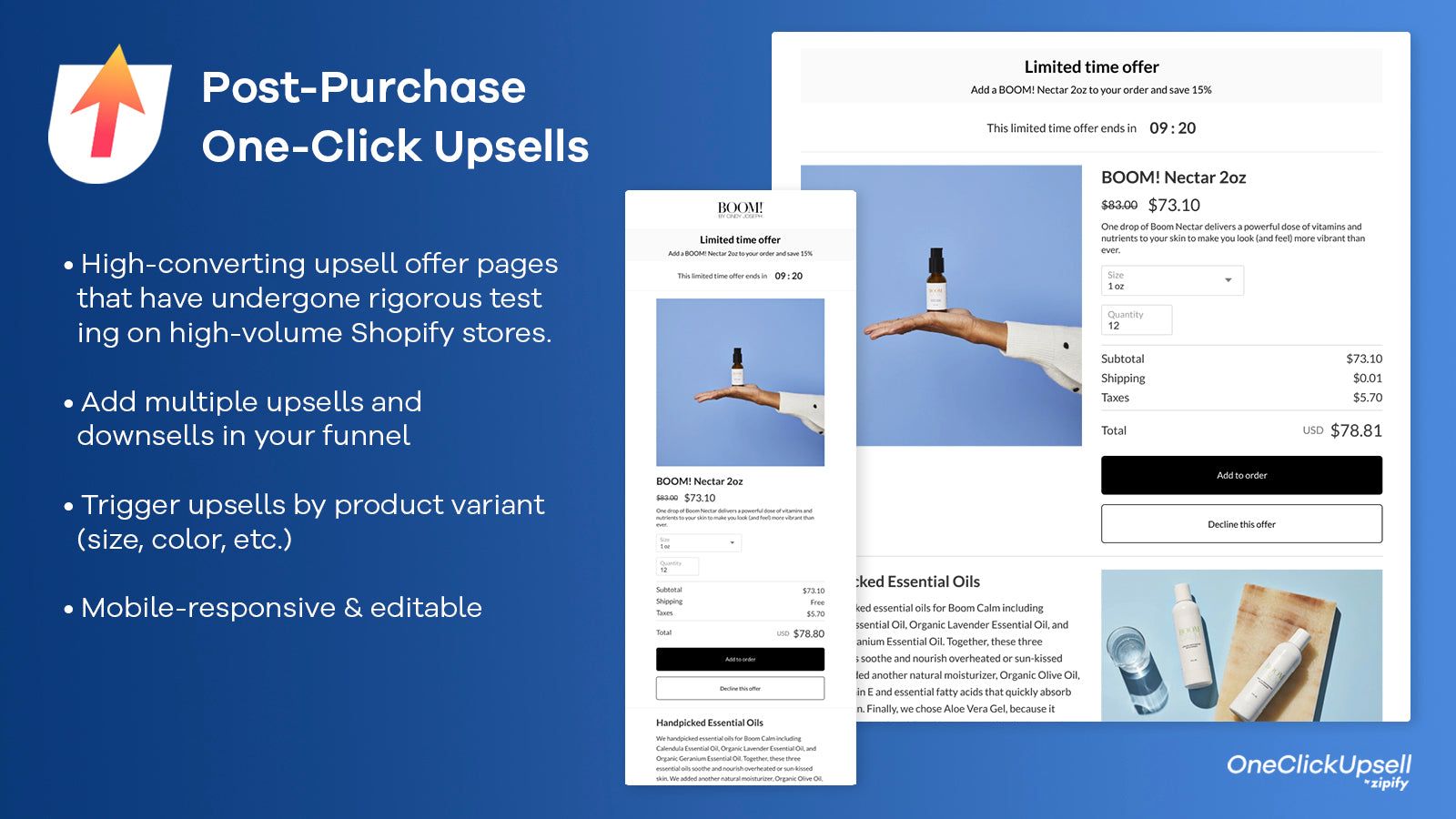 Post-Purchase One-Click Upsells