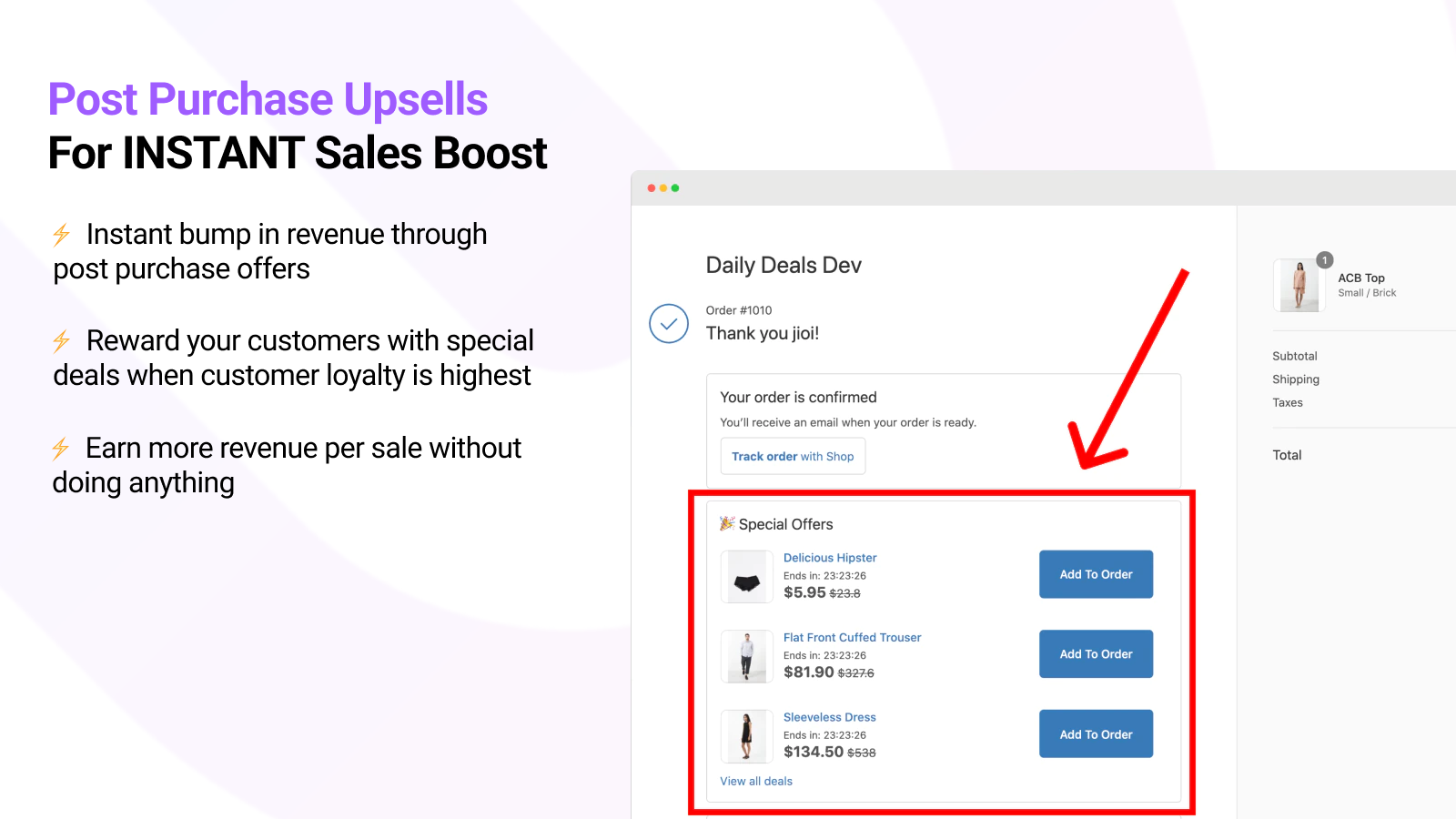 Post Purchase Upsells For INSTANT Sales Boost