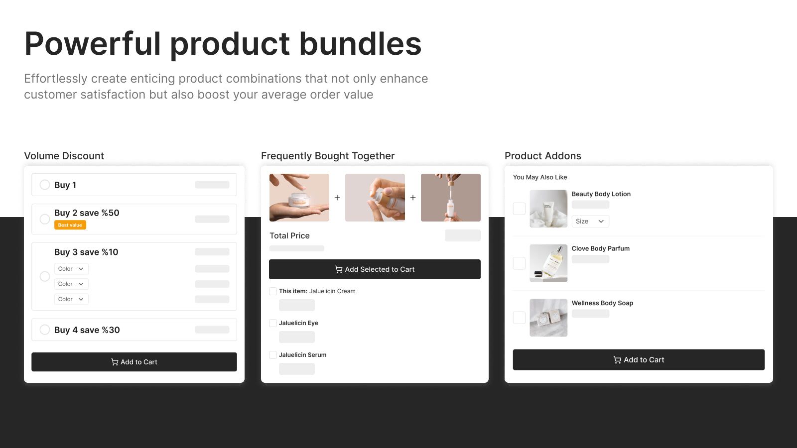 Powerful product bundles