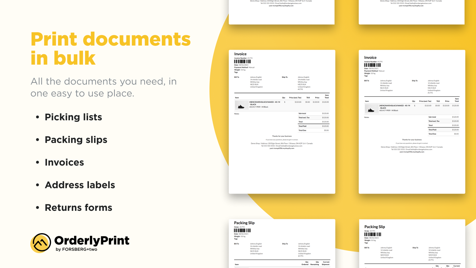 Print invoices in bulk