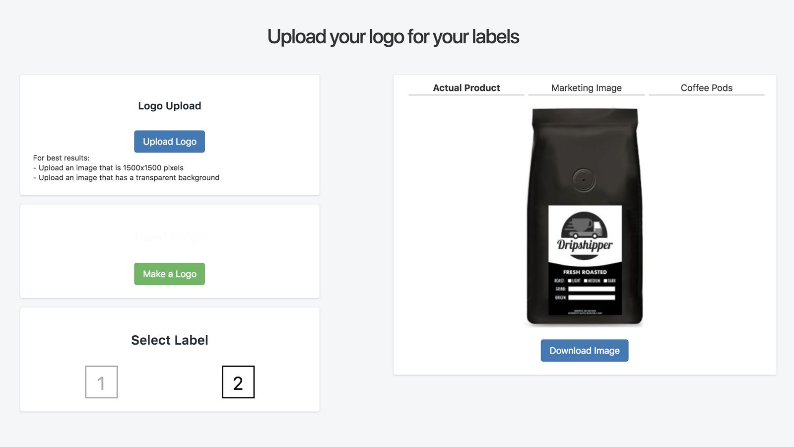 Private label coffee dropshipping with your logo