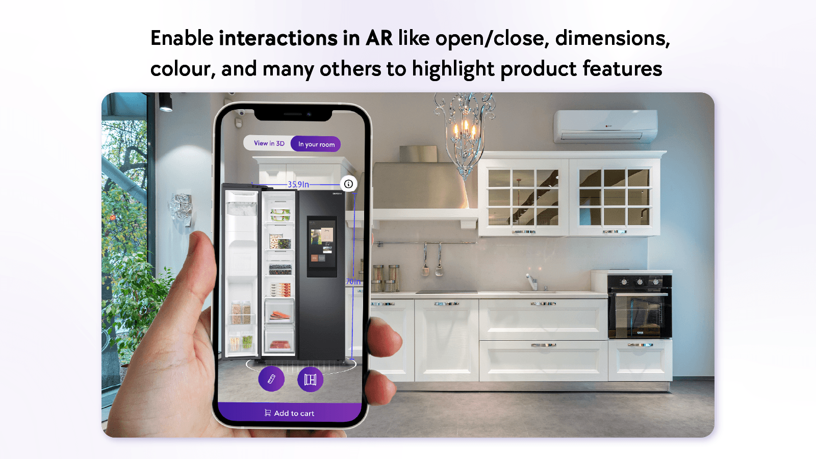 Product features in AR