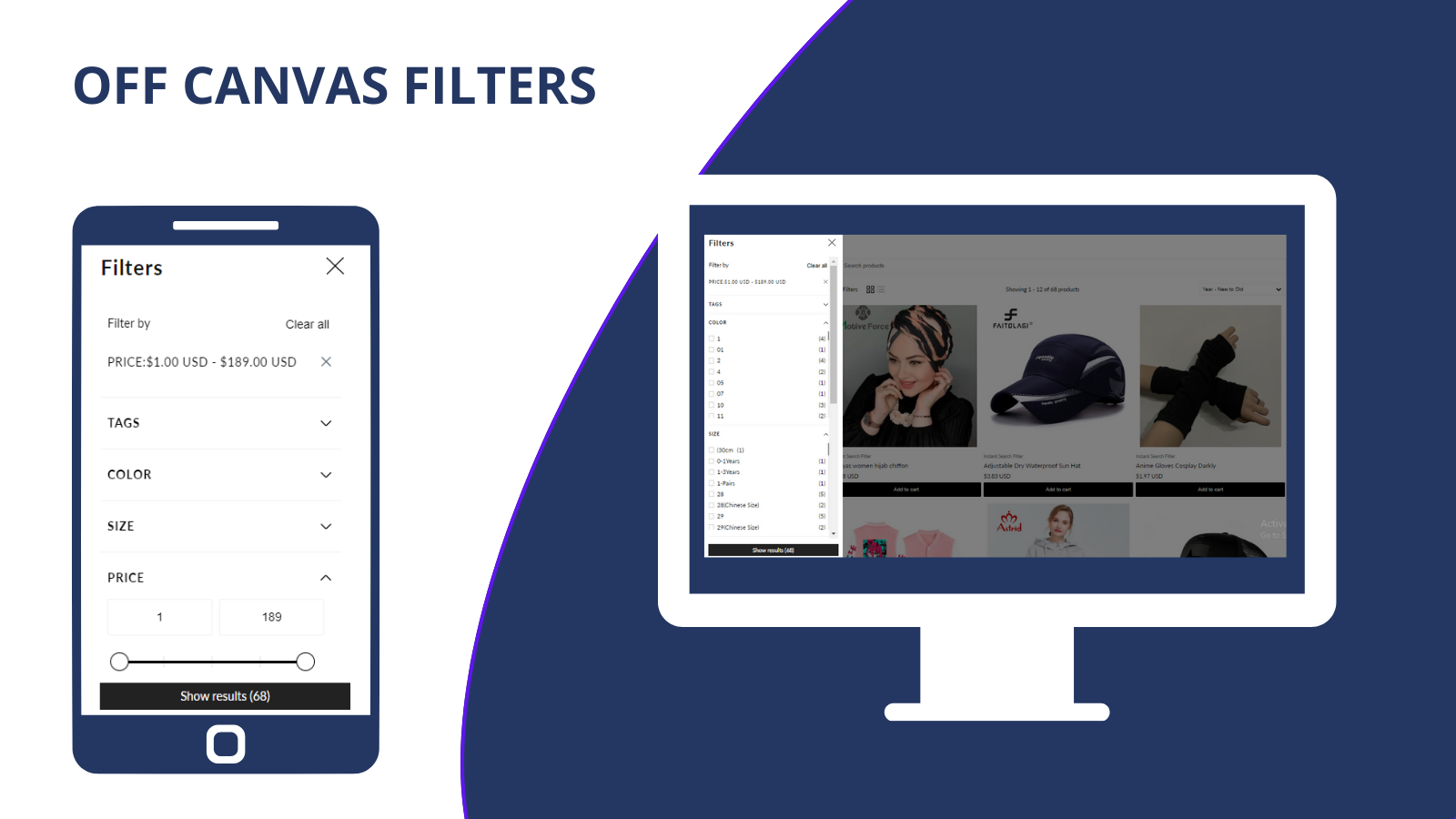 Product filter, collection filter