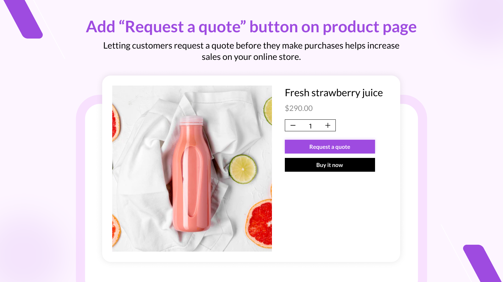 Product Page Quote Button