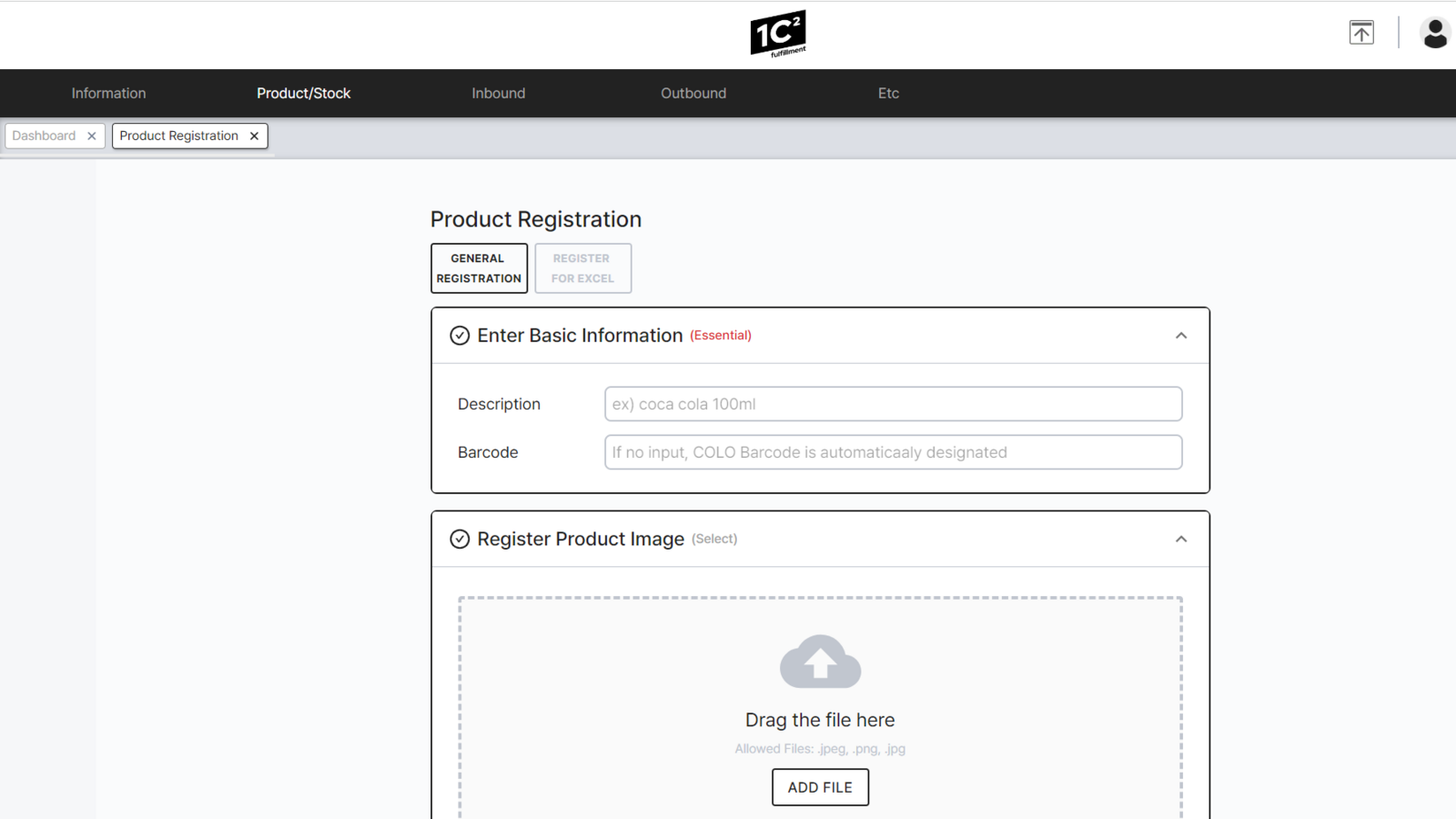 product registration