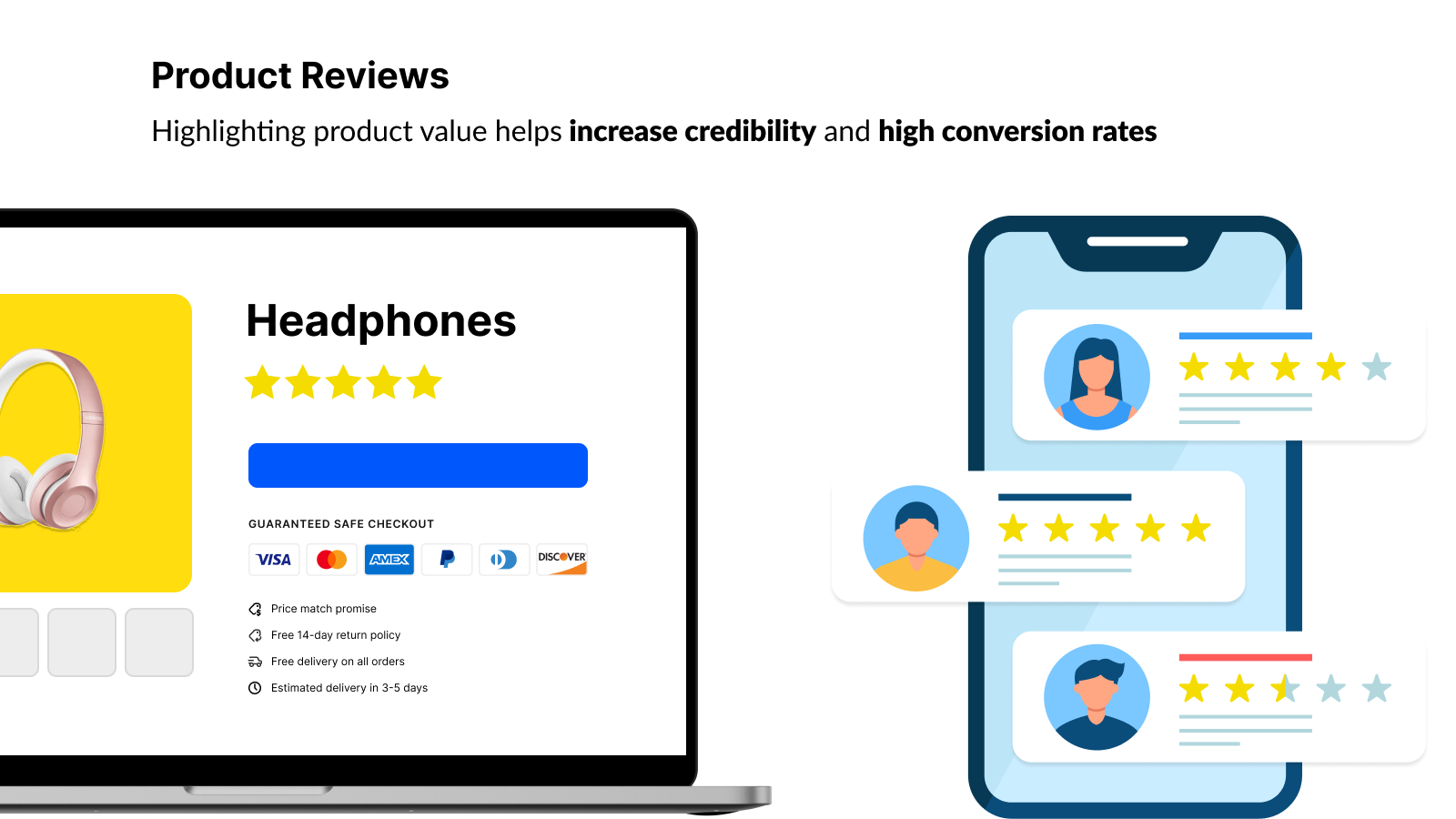 Product reviews for Shopify store