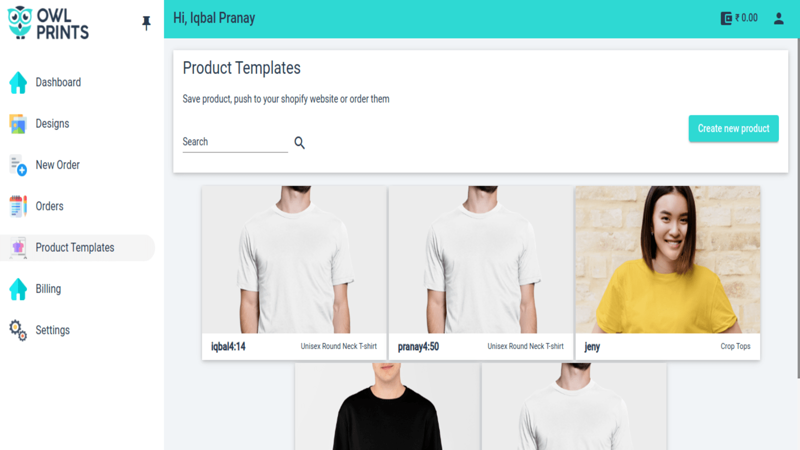 Product Templates