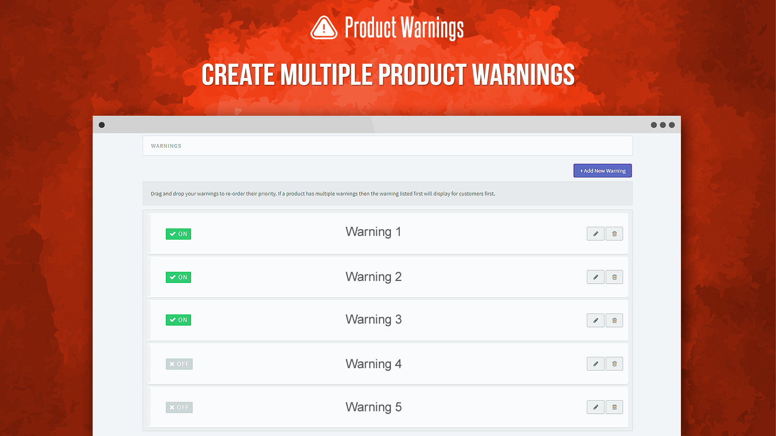 Product Warnings desktop 3