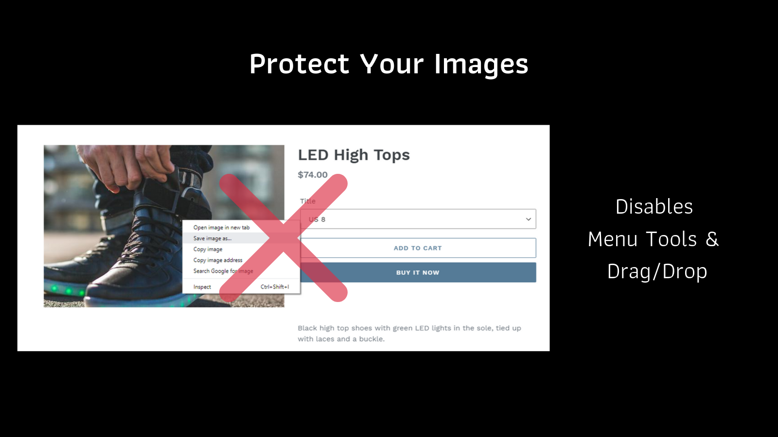 Protect Your Images by Disabling Copy/Paste, Menu Tools, etc