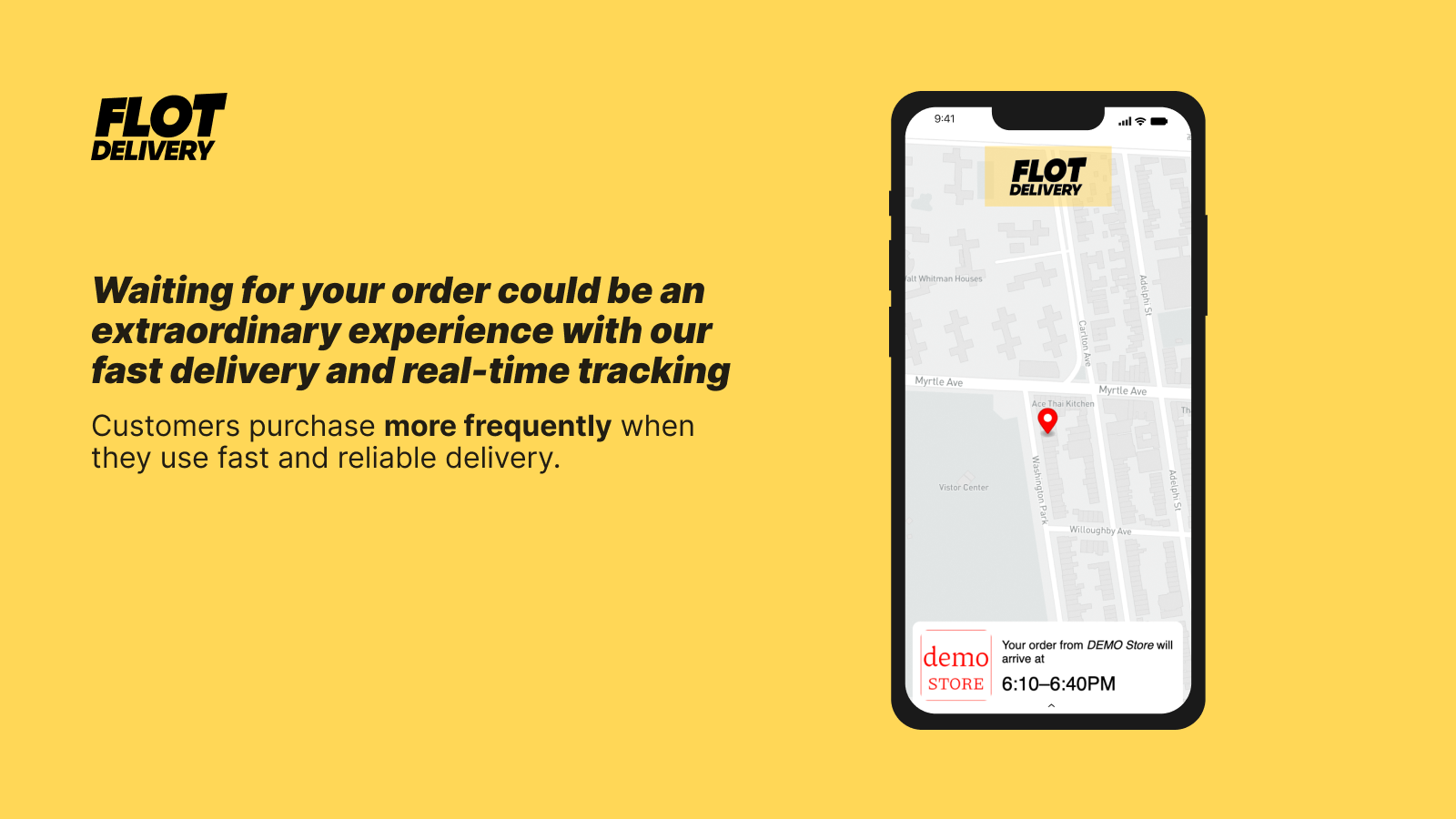 Provide your customers fast delivery and real-time tracking