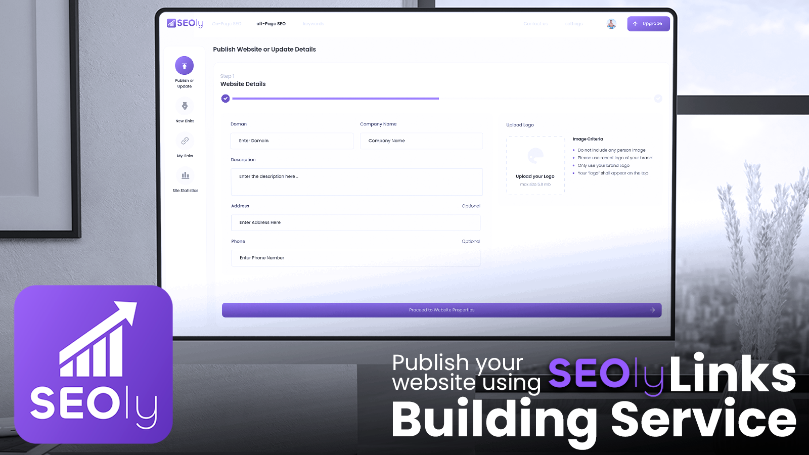 Publish Your Website with SEOly Links Building Services