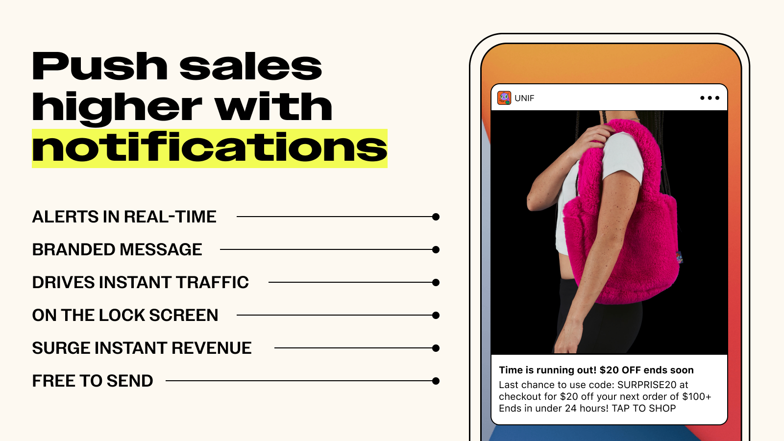 Push notifications from your Shopify mobile app drive sales