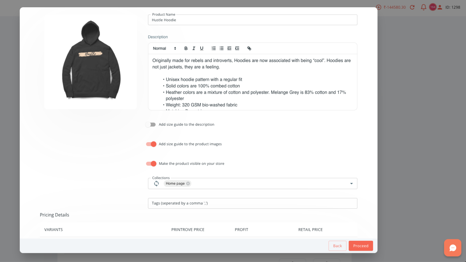 Push products to your store in a few clicks
