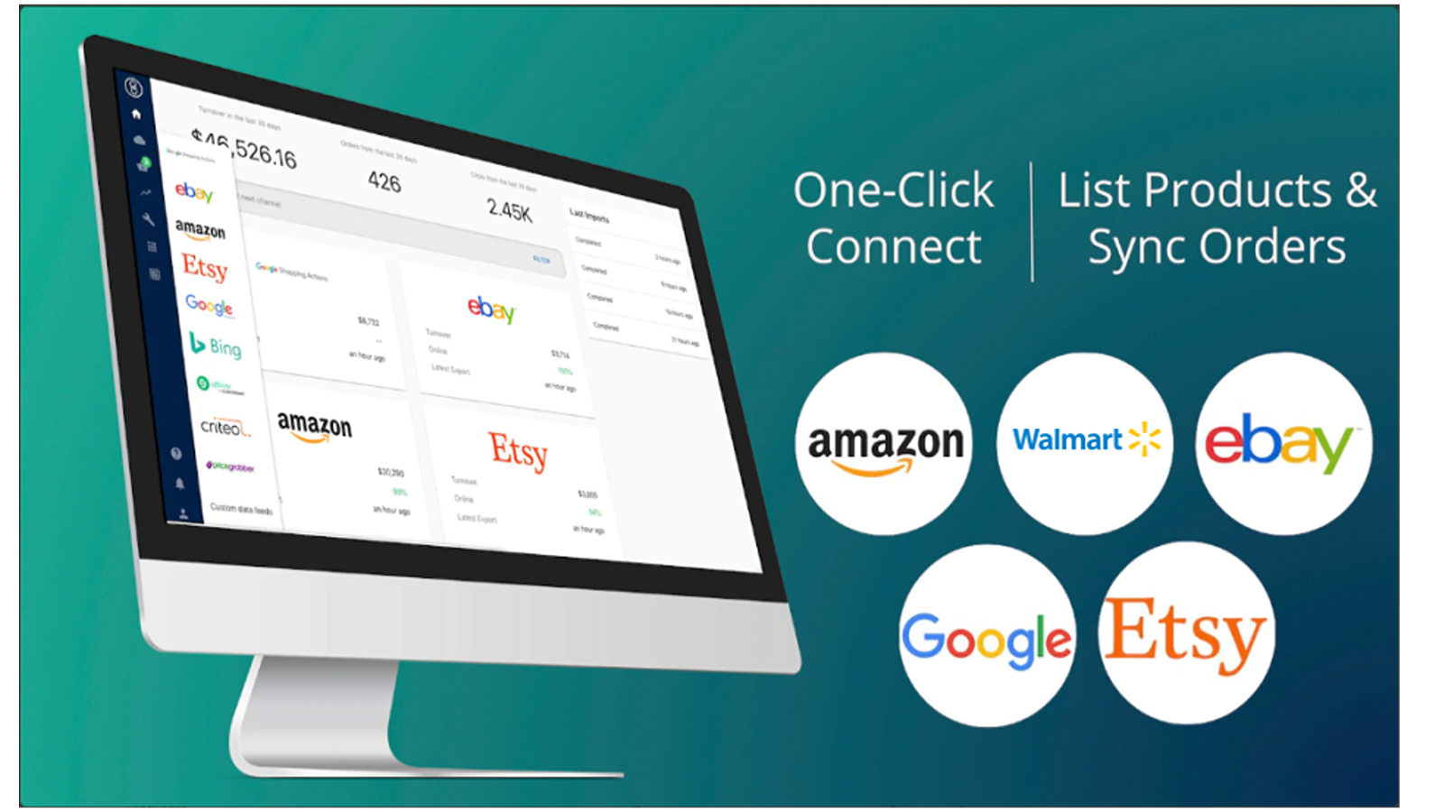 Quickly connect to channels and create listings from your SKUs