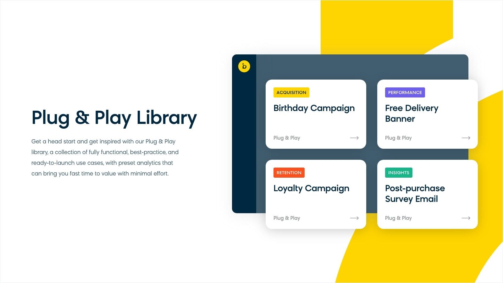Ready-to-launch campaign template library to drive revenue