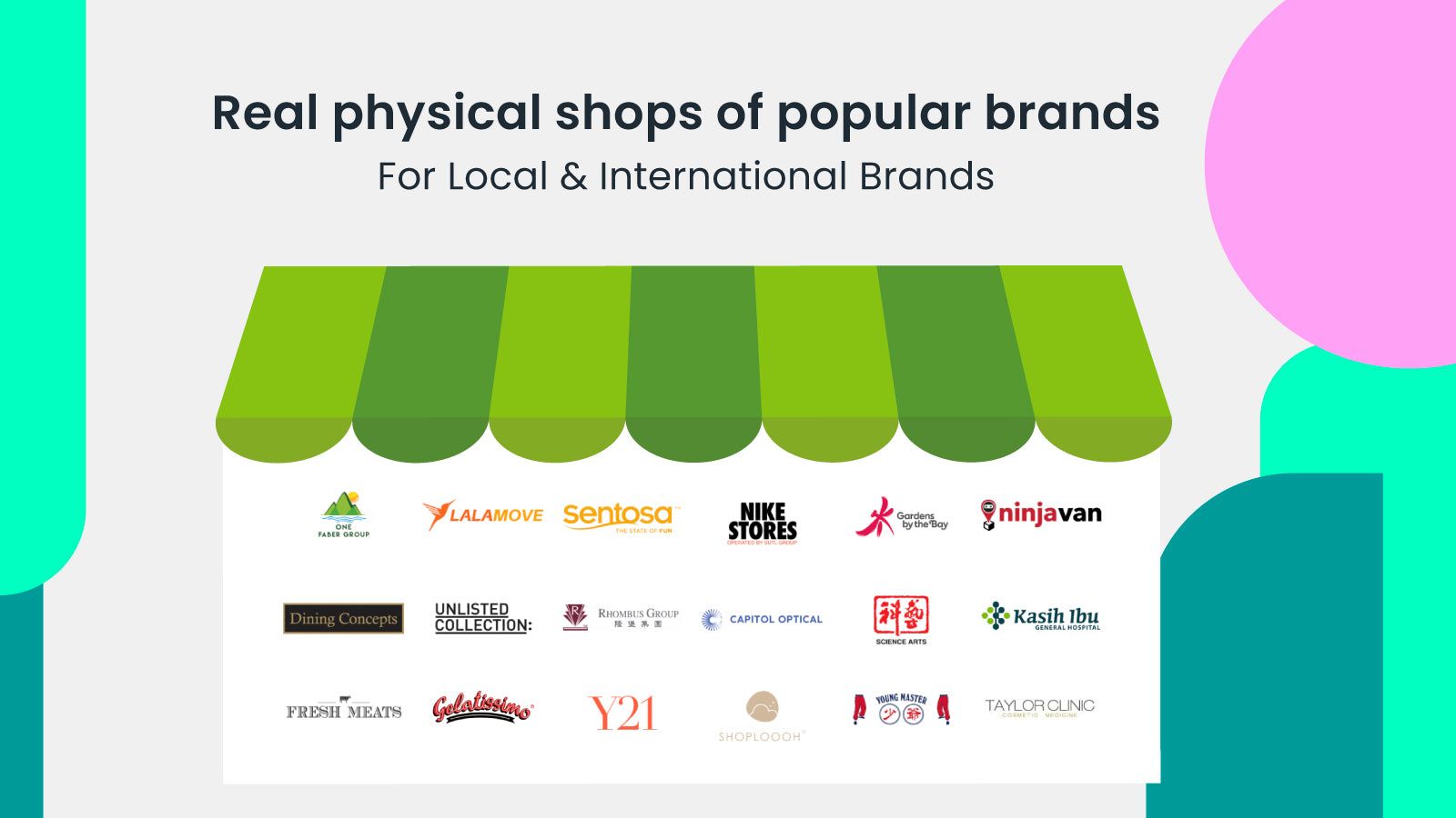 Real Physical Shop of Popular Brands