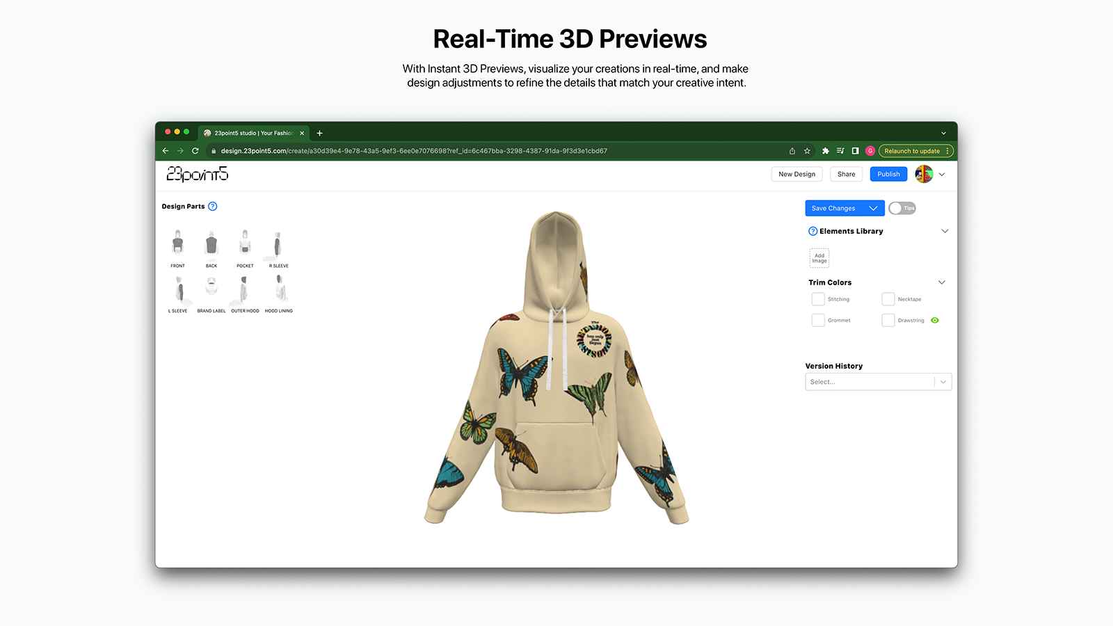 Real-Time 3D previews