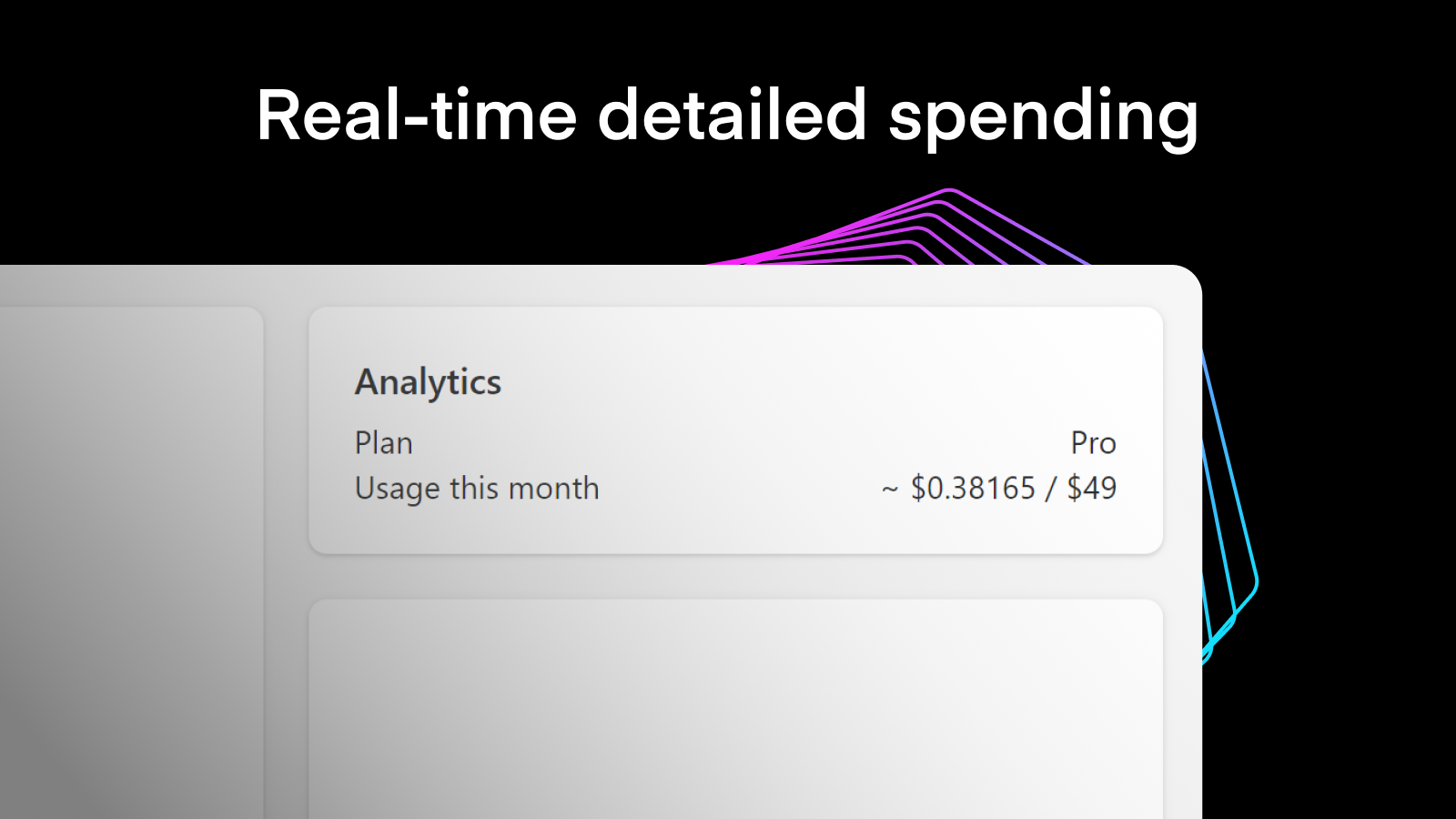 Real-time detailed spending